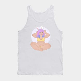 Sassy Pastel Bunny Tank Top